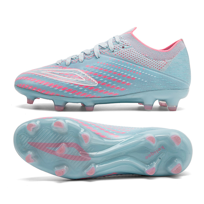 Lingsu Seamless Flyknit Low Top Soccer Shoes For Artificial Grass_voghion.com