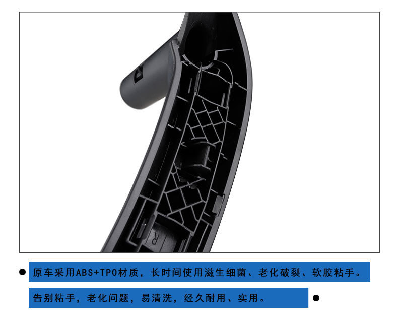 Suitable for 10-17 Models of Bmw X3X4 Inner Armrest F25 Inner Handle F26 Door Handle Carbon Fiber Inner Handle Driver's Side