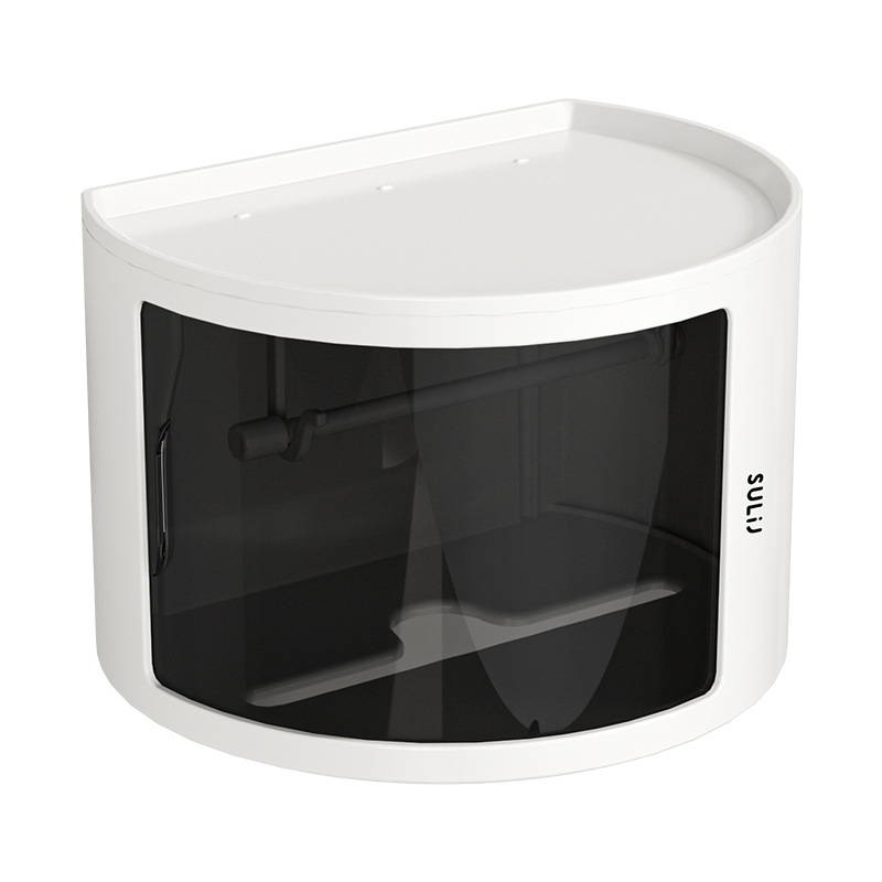 防水トイレティッシュボックストイレットトイレットボックス穴なしシェルフ壁掛け式浴室ティッシュボックスロール紙ボックス|undefined