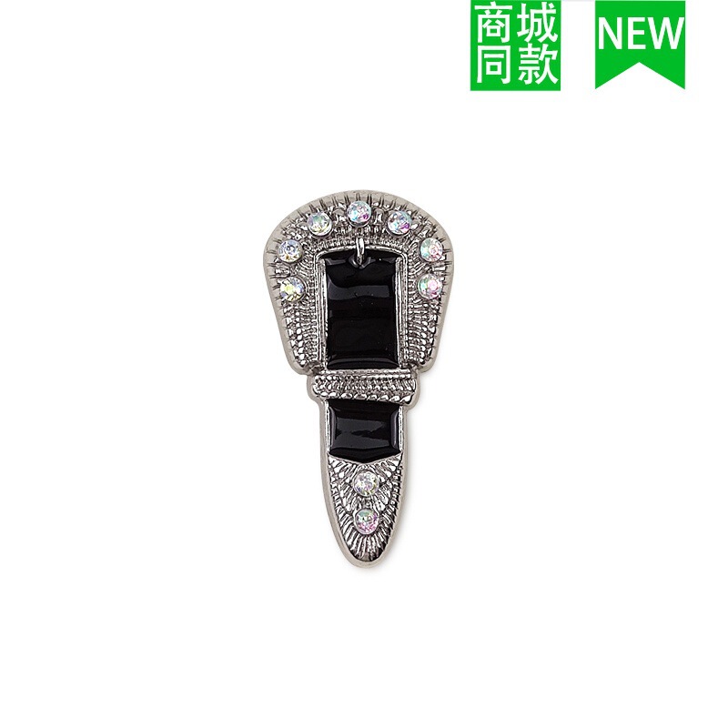 クロスボーダー卸売新しいクロックスアクセサリー靴バックル金属レターチェーン適応クロス靴花 DIY アクセサリー|undefined