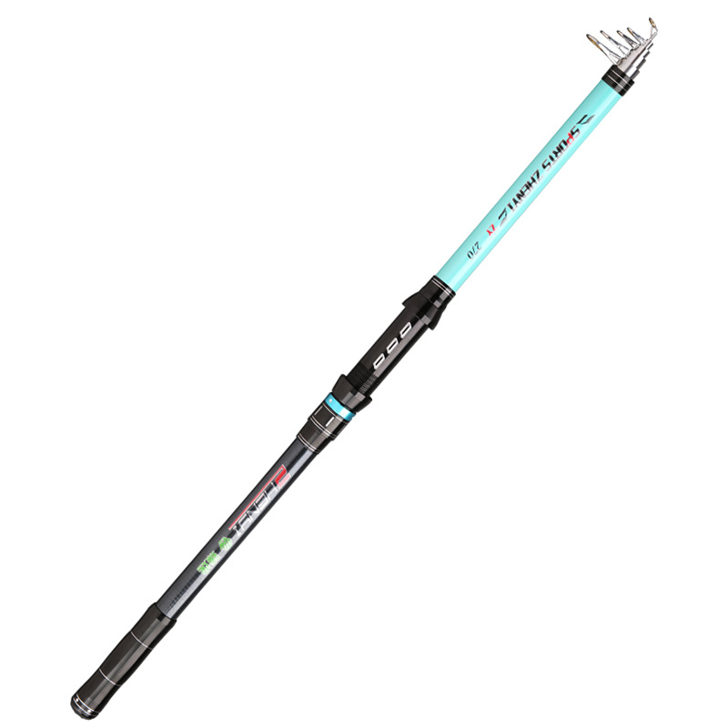 Zhenyi mar Polo 2,1 m-3,6 m 6-capa de dureza de tela de tiro largo varilla de lanzamiento anillo de guía de acero inoxidable caña de pescar artes de pesca