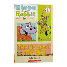 英文原版书Scholastic Reader Level 1 Hippo & Rabbit In Three