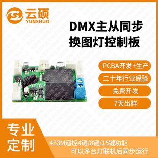 Dmx Master-Slave Synchronization 4-Picture Changing Light Control Board Logo Light Projection Light Pattern Light Advertising Machine Main Control Board Dimming