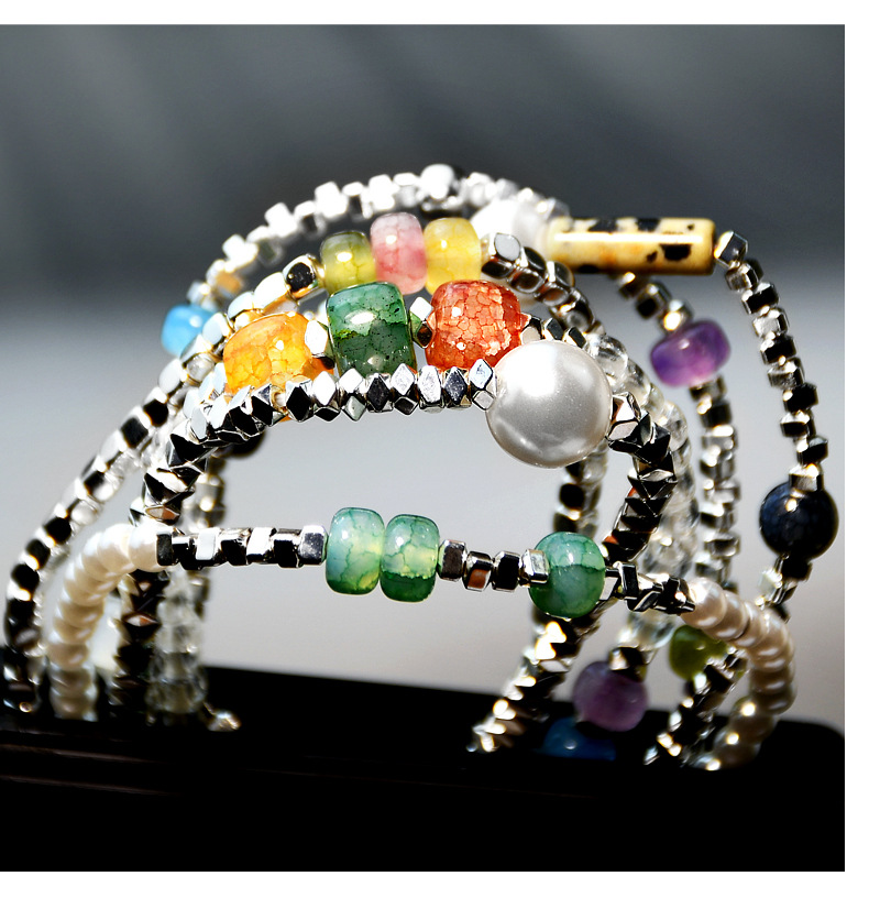 Fashion Geometric Metal Plating Artificial Crystal Artificial Pearls Womenu0027S Bracelets