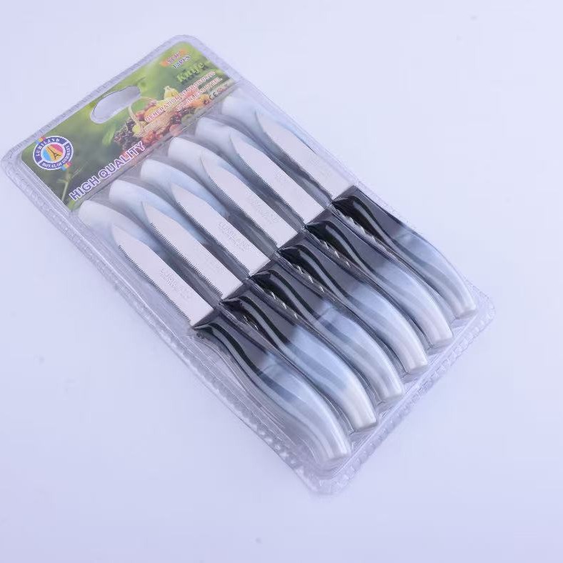 13 colores, 12 juegos de cuchillos para frutas, el stock de fábrica se puede enviar directamente para satisfacer las necesidades de diferentes estilos