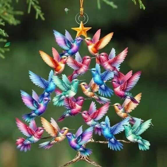 2025蜂鸟圣诞节圣诞树挂件装饰品Hummingbird Christmas Ornament|undefined