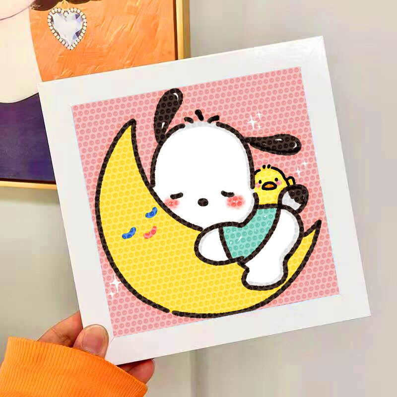 Nuevo dibujo de diamante infantil de labu diy pegatinas de diamante con marcos de fotos hechas a mano diy puzzle pegatinas de mampostería image 143