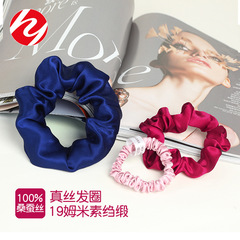19 Mumi silk hair ties cross-border new product head flower mulberry silk hair tie headband large intestine ring manufacturer wholesale