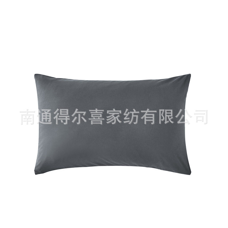 跨境拉绒超细纤维枕套 pillowcase亚马逊热销纯色磨毛枕头套详情8