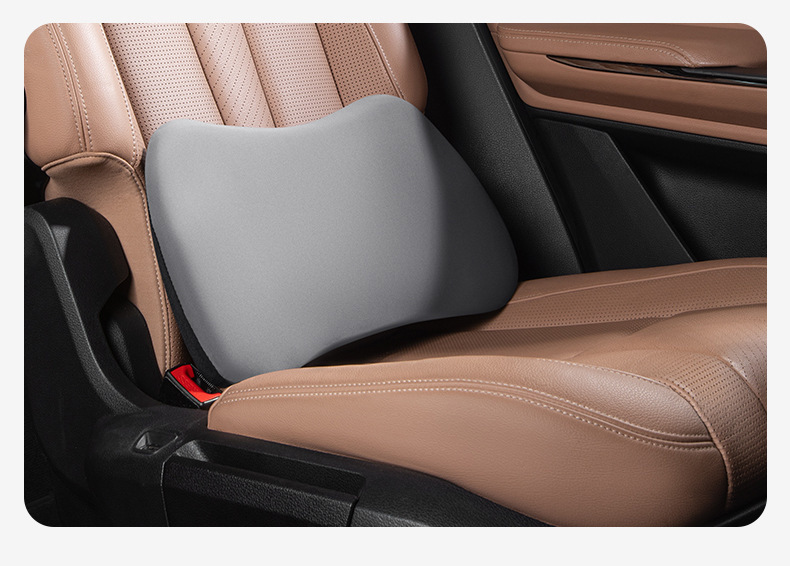 Car Lumbar Support Simple Memory Foam Headrest Neck Pillow Car Pillow Comfortable Massage Memory Foam Set Lumbar Support Pillow