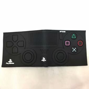Playstation Gamepad Wallet Men's Wallet Student Gray Short Bifold Men's Coin Purse