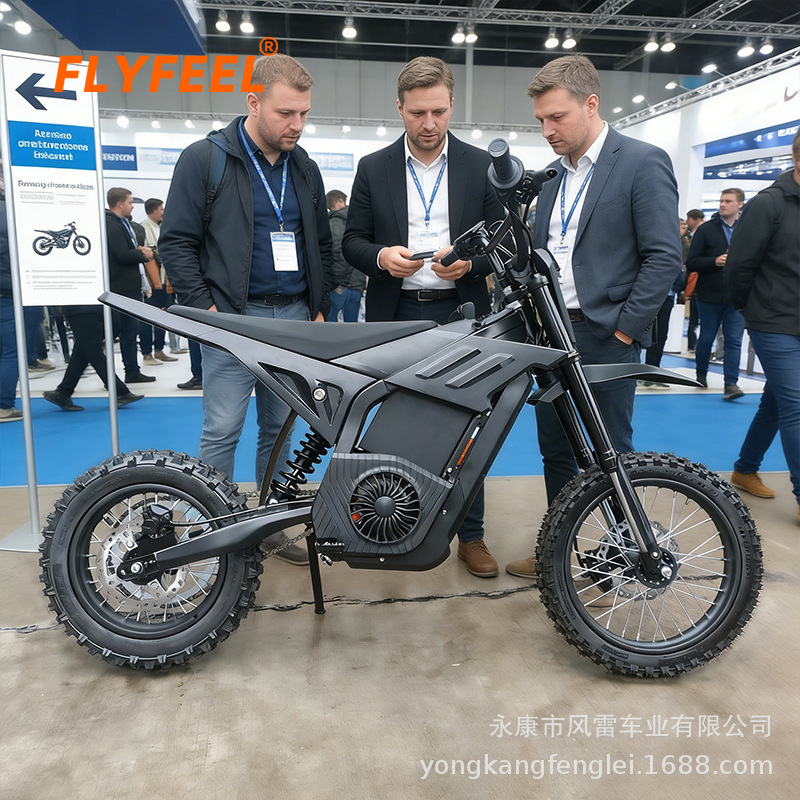 Motocicleta eléctrica cruzada europea y americana 72V5000W gran motocicleta eléctrica de montaña de litio al aire libre vehículo todoterreno eléctrico image 3