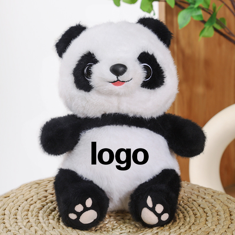 Juguetes de peluche Panda LOGO Coche 4s Tienda Juguetes Lindo Panda Simulado Muñeca Panda Regalo