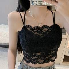 春夏新作レース美背ストラップベスト女性は胸を巻いて胸を拭きます。