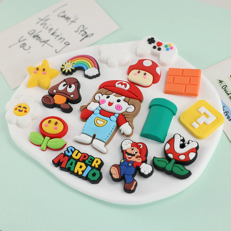 Мультяшный игровой кейс СуперМарио Марио Супер Мэри Замена DIY чехол для мобильного телефона с мягким клеем, декоративные аксессуары наклейка