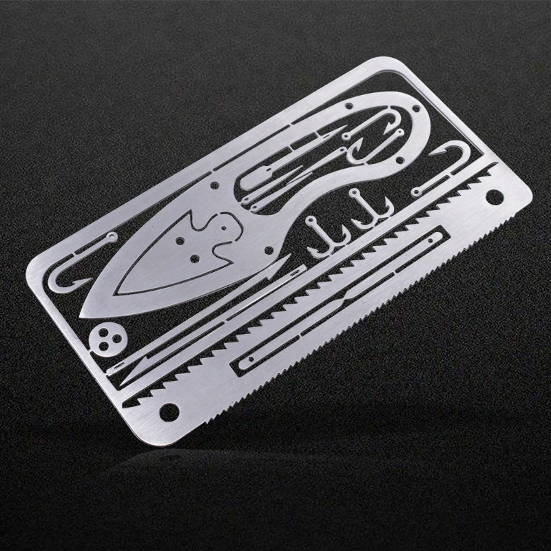 Новый точечный EDC, булавка из нержавеющей стали, многофункциональная модель рыбного крючка нарезанная резьба, рыбная крючковая походная наружная принадлежность