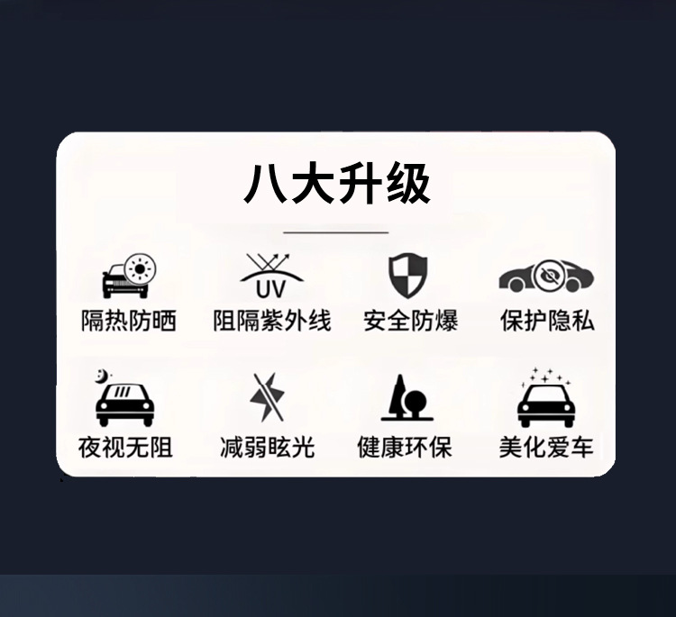 Audi car high-definition magnetic control film wholesale high-insulation car window film front windshield film full car film sun film
