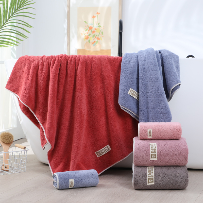 Wholesale towel bath towel set soft absorbent hair does not fade adult men and women Four Seasons home wash face Bath