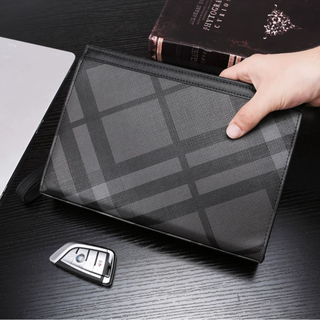 Small clutch bag, wallet, capacious mobile phone, hand loop bag, business version, high-end