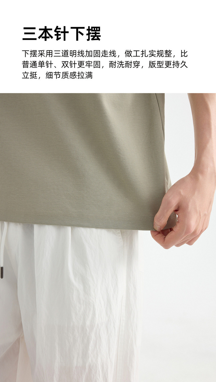 Áo polo nam pique cổ bẻ thêu họa tiết, tay ngắn, chất liệu cotton 220g — đen chi tiết 7