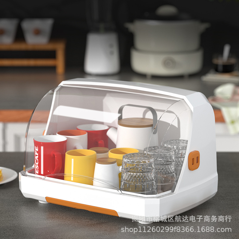 Water Cup storage dustproof storage rack desktop organizing storage box feeding bottle glass cup tea cup tray draining cup holder