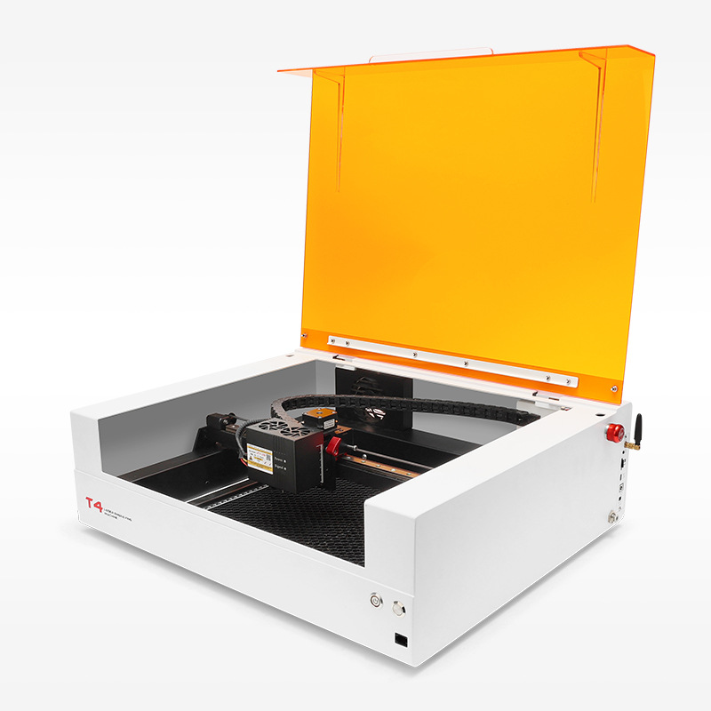 T4 máquina de grabado láser inteligente 10w de alta precisión de tablero de madera máquina de grabado y corte directa de fábrica