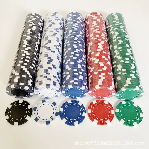 Factory Direct Wholesale Small Six-Point 11.5g Texas Entertainment Game Points Chips Baccarat Dice