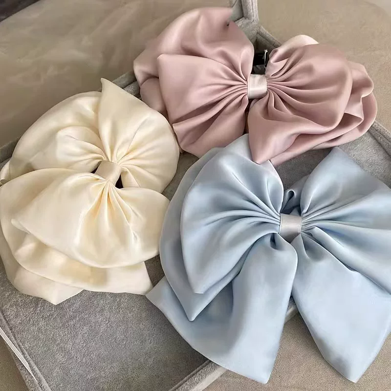 Универсальная акула, зажим для волос с бантом, креветка-булавка,Hair аксессуар, французский стиль, элитный