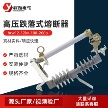 高压跌落式熔断器 hrw12-12kv-100-200a户外高压柱上跌落式熔断器