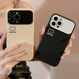 简笔小熊适用iphone17苹果15手机壳18promax个性卡通16情侣12全包