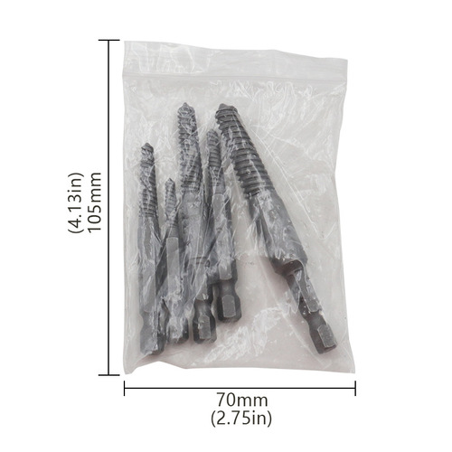 Sliding tooth broken wire screw extractor broken head screw extractor electric hexagonal handle removal and removal tool 5-piece set