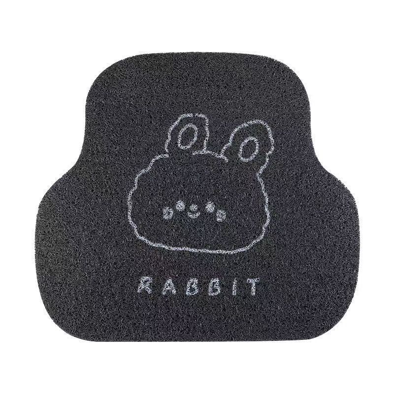 Universal Car Floor Mat Cartoon Cute Driver's Small Mat Single Piece Car Interior Anti-Dirt Dust Removal Mat