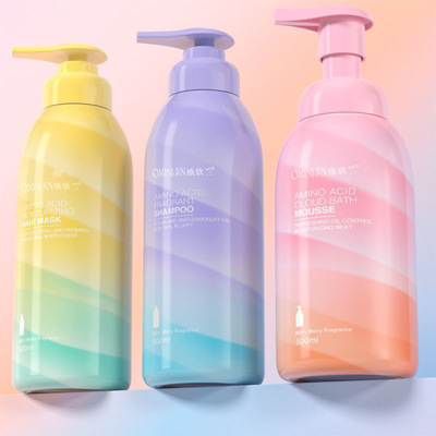 氨基酸香氛云朵慕斯沐浴露香水小苍兰洗发水护发素贴牌个护家清|ru