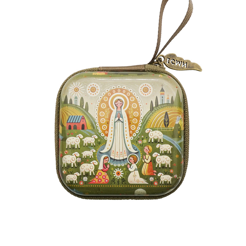 Metal Zipper Feather Style Icmn Yikamino Fatima Cartoon Coin Purse Portable Original Design 7X7Cm Metal Zipper Feather Style Icmn Yikamino Fatima Cartoon Coin Purse Portable Original Design 7X7Cm