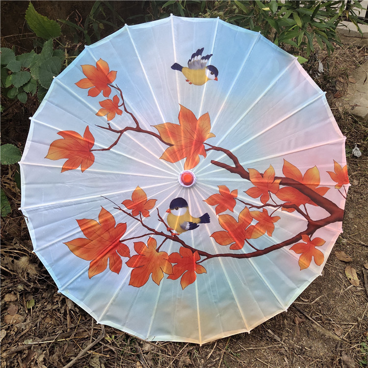 Hanfu fotografía apoyos paraguas artesanía clásica paraguas de papel engrasado Paraguas de baile de estilo chino paraguas de borla de estilo antiguo traje antiguo