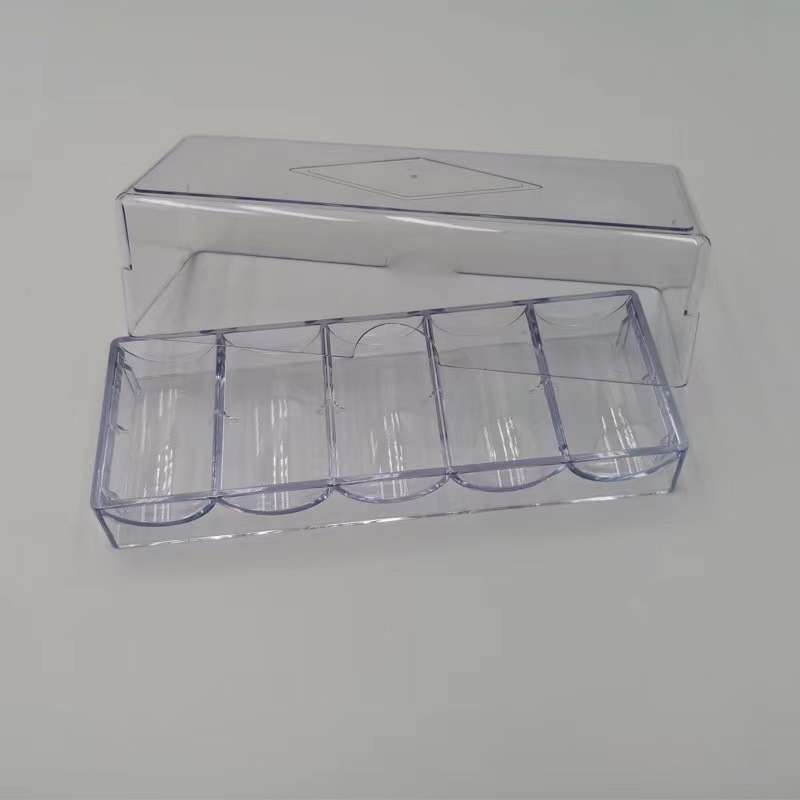 Senior de baccarat mahjong token chip de póquer de Texas código de moneda de cristal transparente chip de entretenimiento