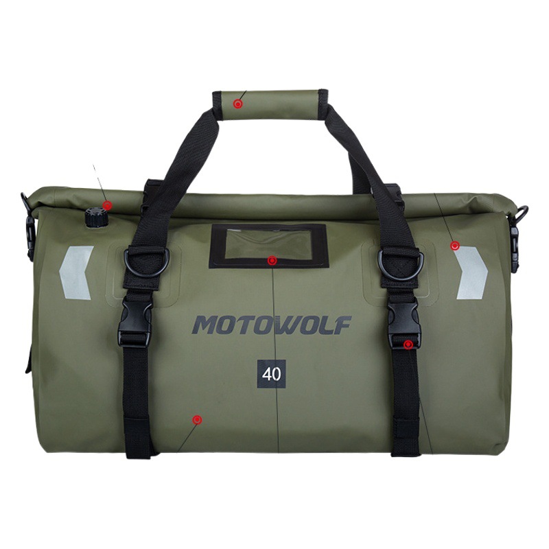 Motocicleta de gran capacidad bolsa de coche motocicleta viaje bolsa impermeable bolsa de almacenamiento mochila bolsa de camping al aire libre bolsa de equipaje