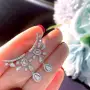 南非直播天然梨形耳钉