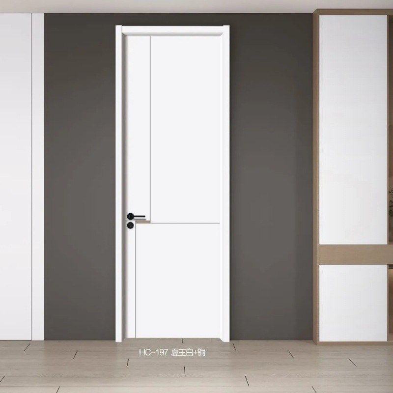 Puerta de madera maciza, habitación insonorizada compuesta, puerta del dormitorio, puerta ecológica sin pintura, puerta interior del hotel, puerta de la habitación, puerta de madera silenciosa image 3