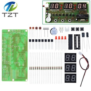 C51LED digital tube 6-bit digital electronic clock electronic kit DIY kit digital display clock module microcontroller