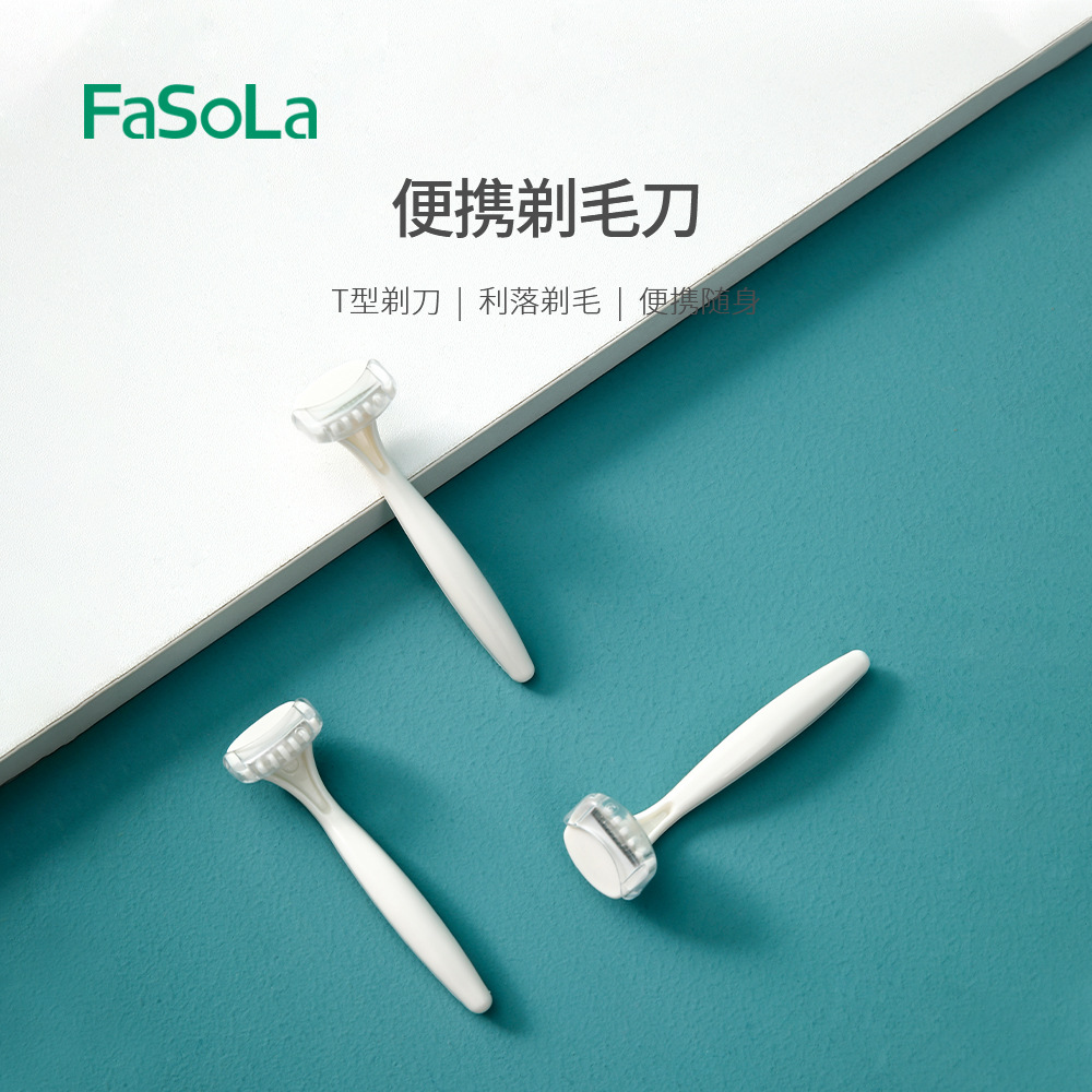 Fasola Shaving Knife Women's Shaving Hair Removal Knife Armpit Hair Private Part Hair Removal Epilator Manual Leg Hair Removal 3 Pack