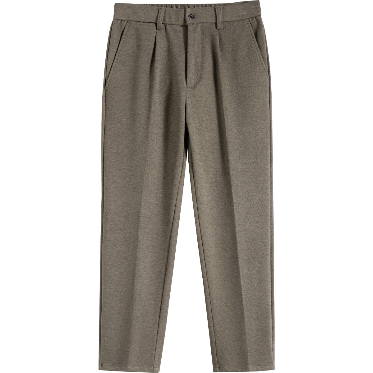 Ropa de hombre APO | pantalones de lana pantalones de pierna recta 2024 invierno nuevo estilo coreano antiarrugas pantalones casuales para hombres