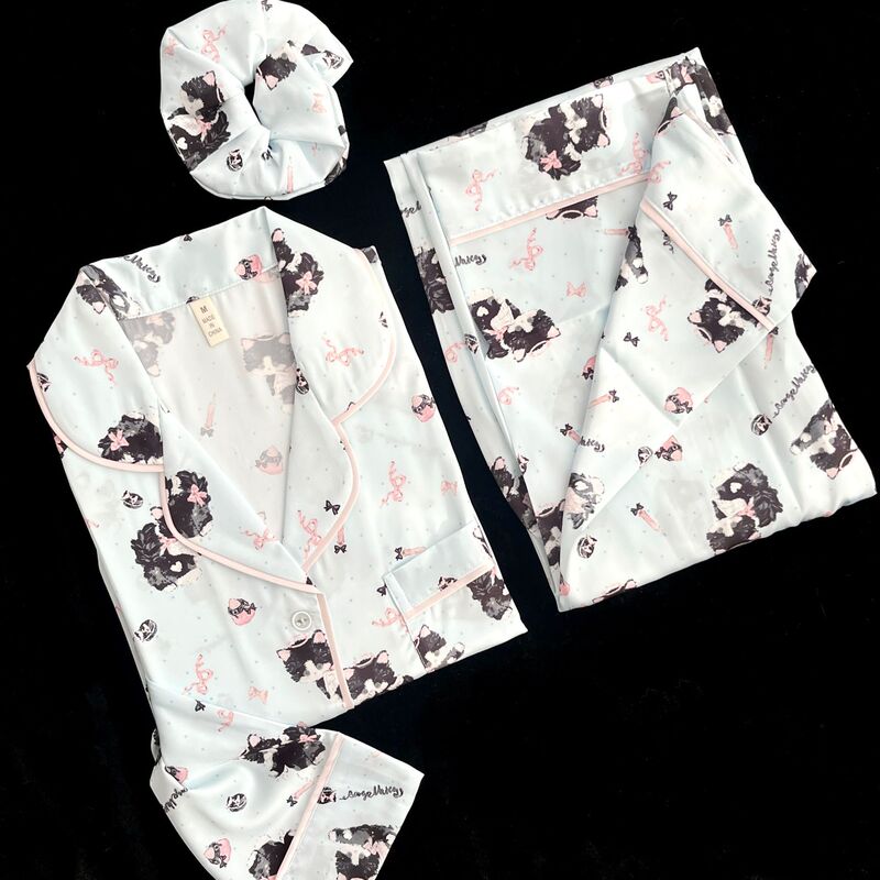 [Angel Dairy Cat] 2025 New Original Pajamas Ice Silk Cat ins Wind Little Red Riding Book recommend Home Clothes