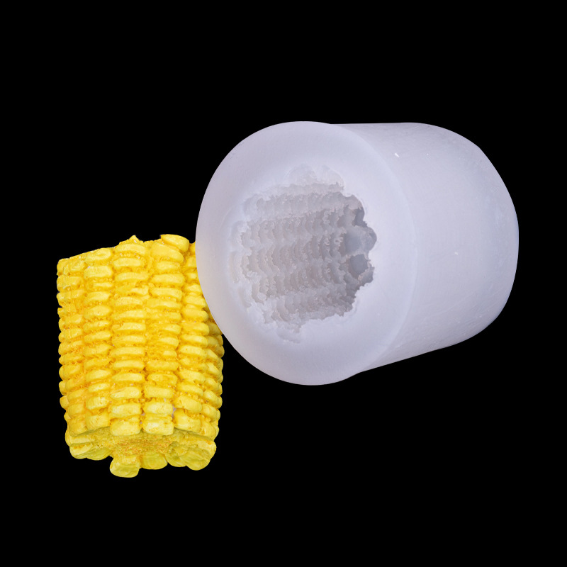 Molde de Silicona Forma de Maíz 3D Decorativo para Hornear y Velas