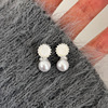 Universal organic earrings from pearl, 925 sample silver, light luxury style, bright catchy style
