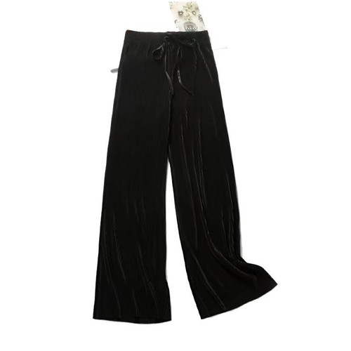 Main event pleated wide-leg women's pants high-waisted drape spring loose casual pants ice feel pants ice silk floor-length pants