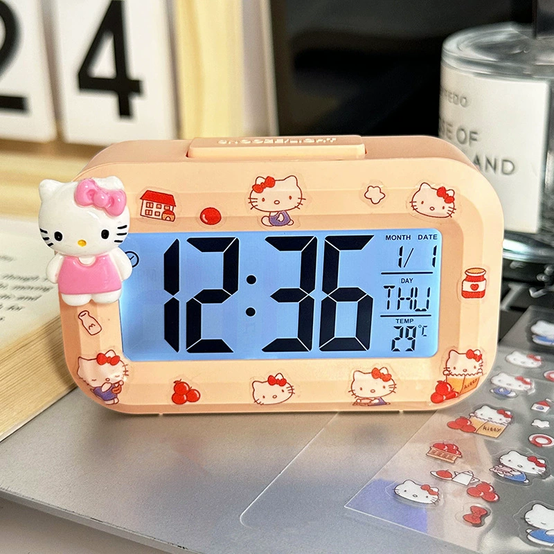 Beaver LED Alarm Clock, Luminous Multifunction Desktop Clock, Timer & Silent Mode