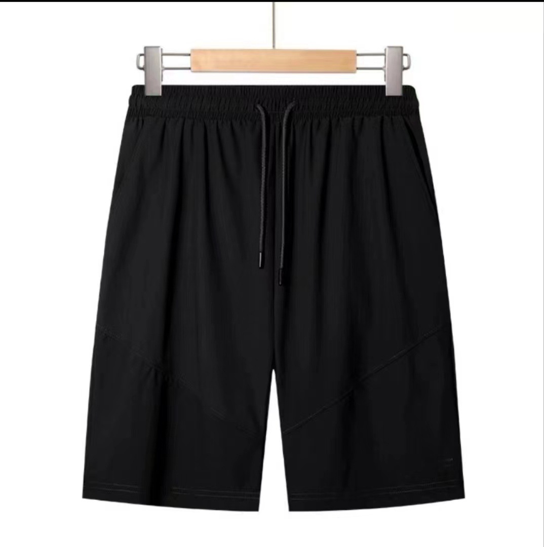 Five-point Pants Men's Summer Thin Men's Quick-drying Shorts Loose Straight Ice Silk Pants Ice-feeling Five-point Casual Sports Pants
