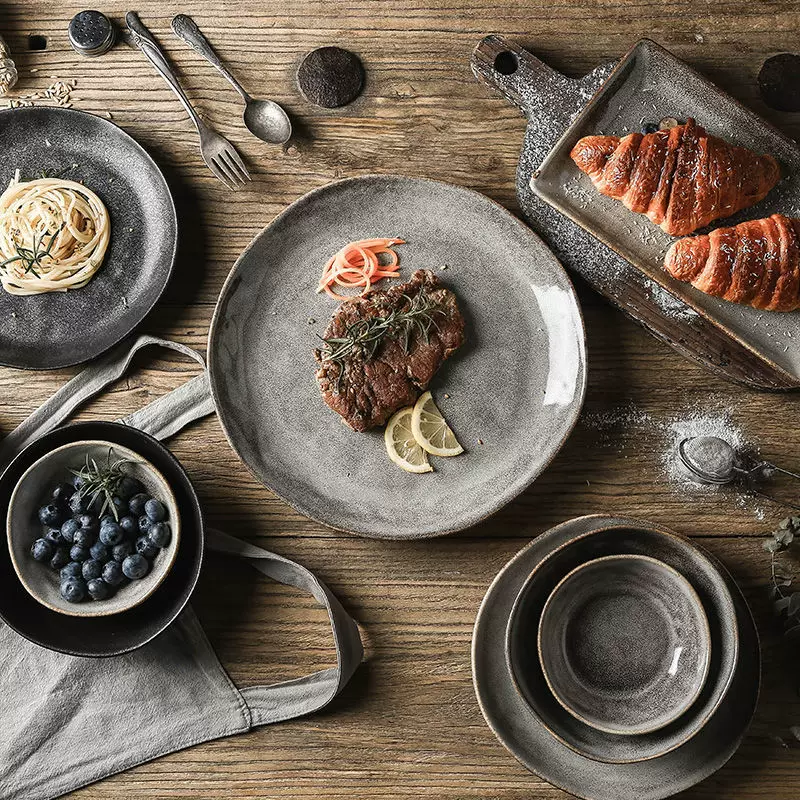 Retro set, Japanese ceramic creative tableware for hotel