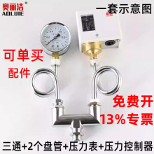 工业锅炉压力控制器压力控制器开关蒸汽发生器6分压力表弯管接头